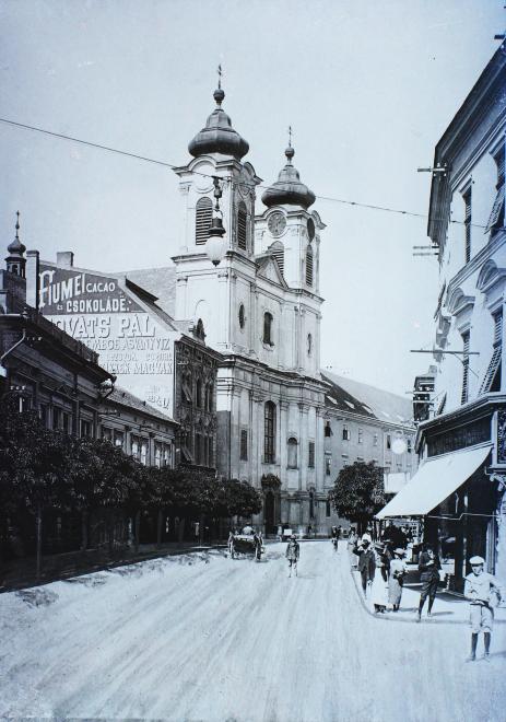 Ulice Nádor - zdroj: Fortepan, Maďarské geografické muzeum