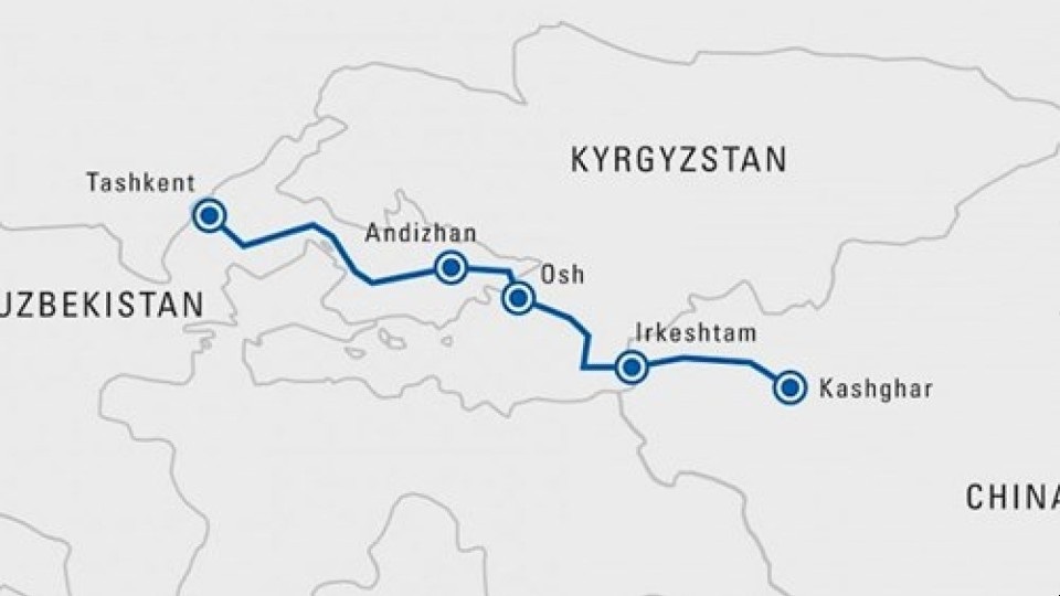 železnice ČLR-Kyrgyzstán-Uzbekistán